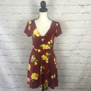 NWT Forever 21 Fruit Design Dress Sz Large